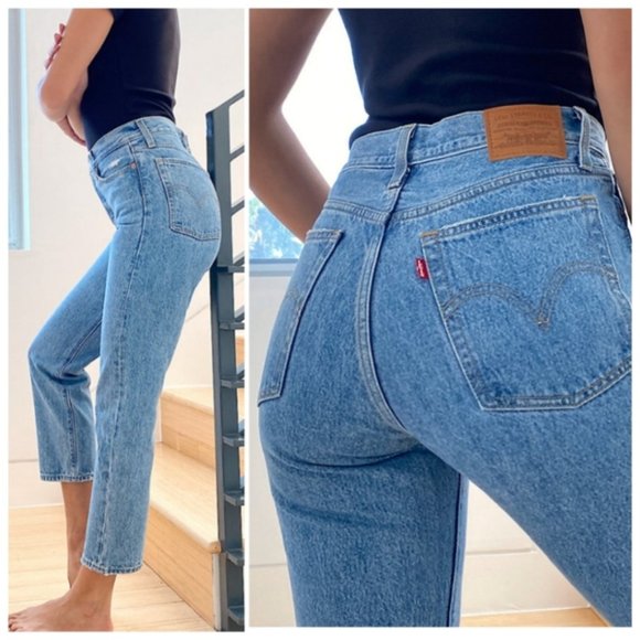 Levi's Premium Wedgie Straight Luxor Lanes Wash - Picture 8 of 10